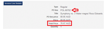Invoice Line Amout